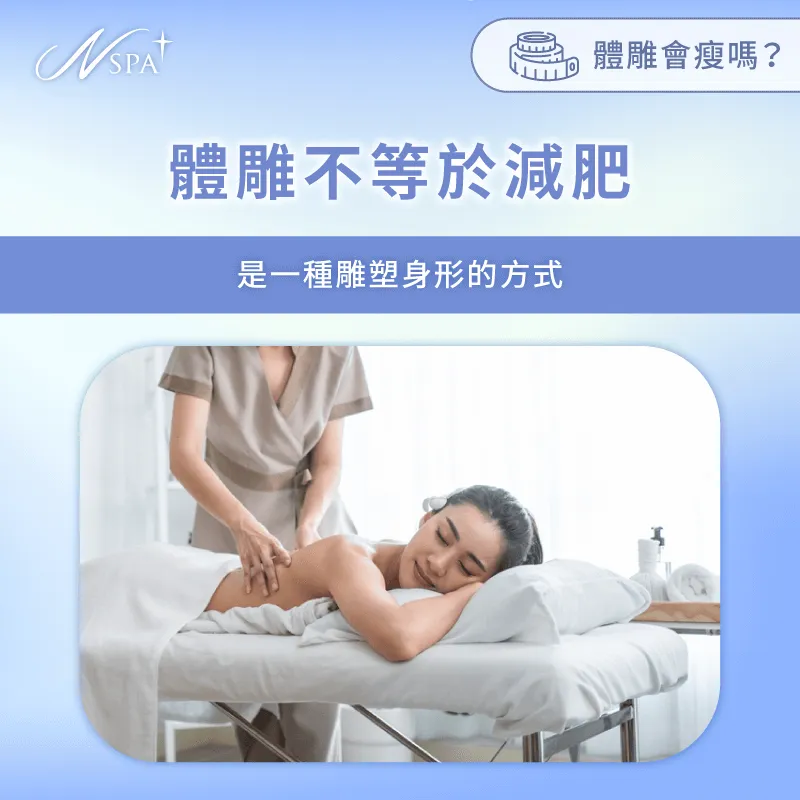 體雕不等於瘦身,而是透過按摩輔助身體塑形 體雕不等於減肥-體雕會瘦嗎