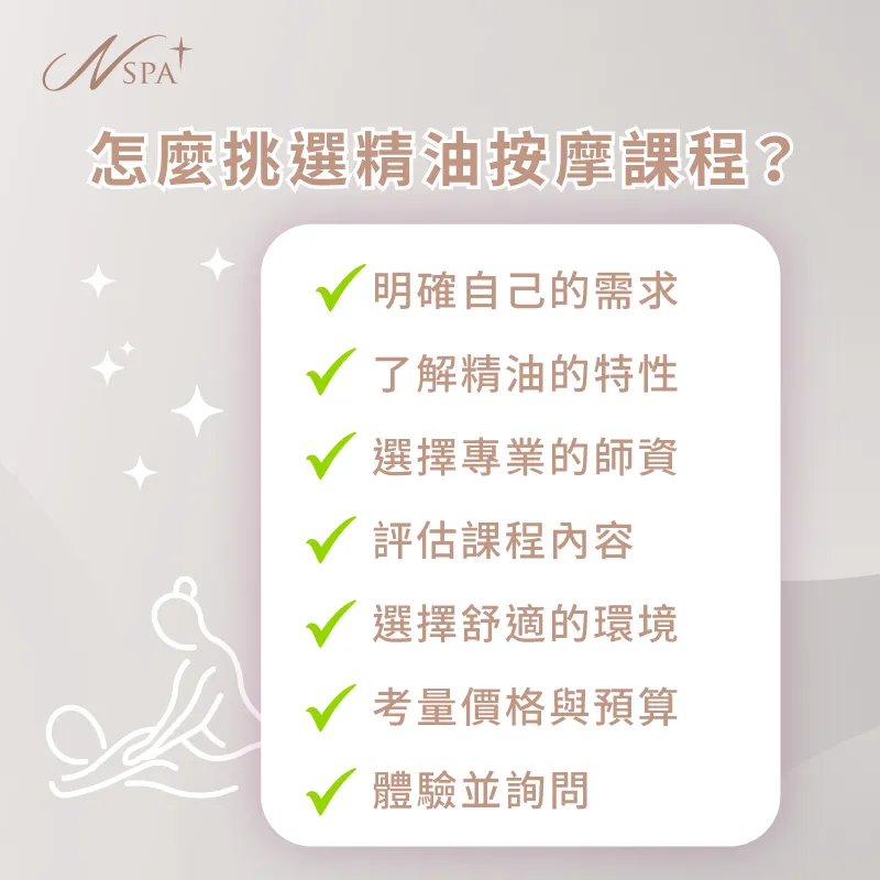 精油按摩課程-精油spa課程