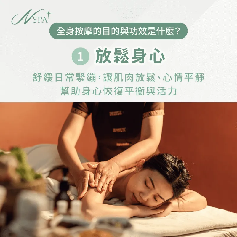 全身按摩透過深層按壓與輕撫手法,能幫助釋放肌肉的緊繃感,讓身心進入深度放鬆狀態 深層放鬆身心-全身按摩的目的與功效
