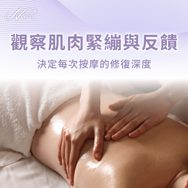 觀察肌肉緊繃與痠痛反饋決定SPA按摩修復深度 觀察肌肉緊繃反饋-SPA按摩